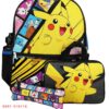 Mochila Pokémon Set x5 Mochila + cartuchera + merendero + botella + llavero