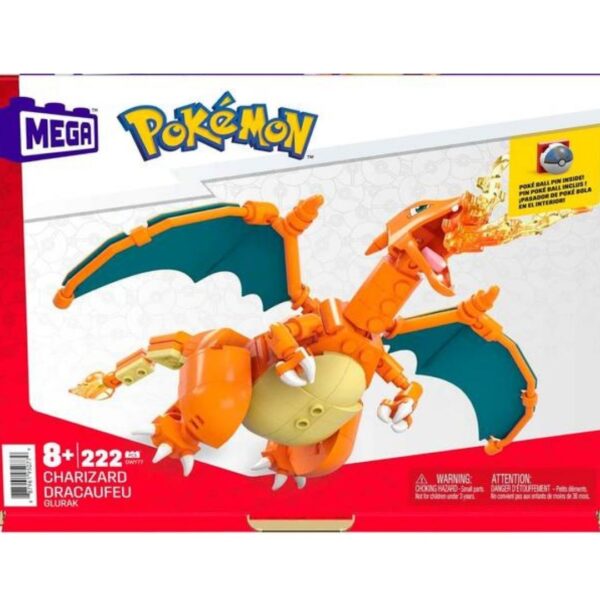 MEGA Pokemon Charizard Construction Set 222pc