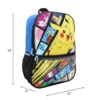 Mochila Pokémon Set x5 Mochila + cartuchera + merendero + botella + llavero