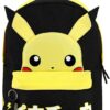 Mochila negra Pikachu letras en Japones