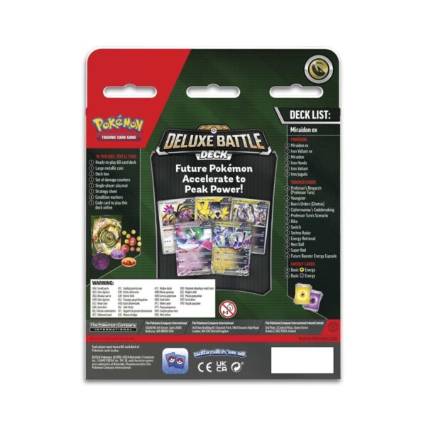 mazo Miraidon ex Deluxe Battle Deck - ingles