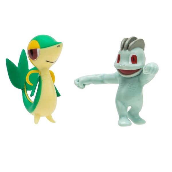 Pokemon Machop Snivy Battle Figure Pack Jazwares