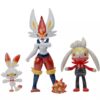 Pokémon Select Evolution 3 Pack - Cinderace, Raboot Scorbunny Figure