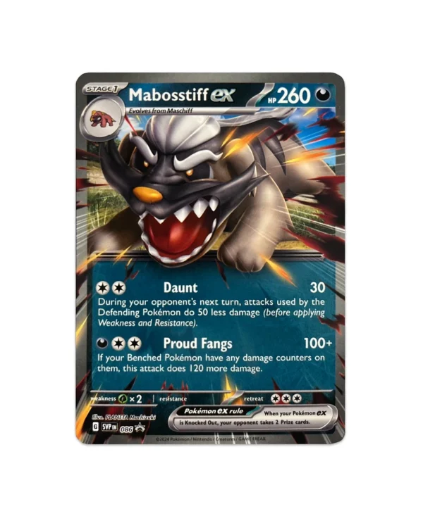 Pokémon Mabostiff ex showcase