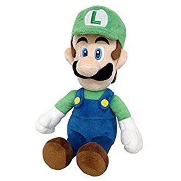 Peluche LUIGI 10″ - 25 cm Super Mario Bros. Nintendo