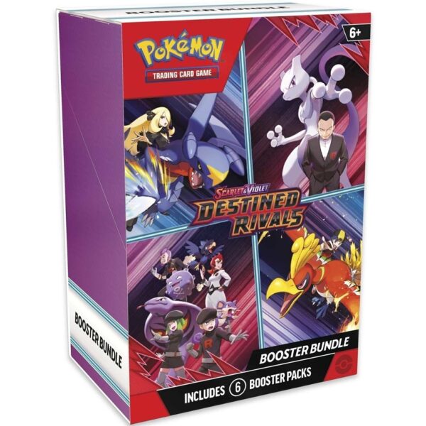 Pokemon TCG Scarlet and Violet 10 Destined Rivals Booster Bundle (6 Packs) - en INGLES
