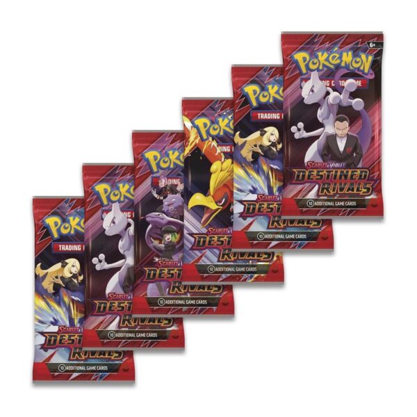 Pokemon TCG Scarlet and Violet 10 Destined Rivals Booster Bundle (6 Packs) - en INGLES