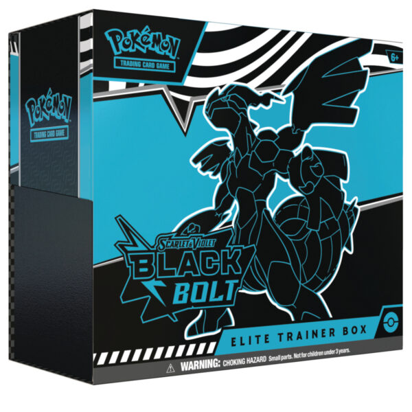 PRE-ORDEN Pokémon TCG Scarlet & Violet 10.5 - Black Bolt & White Flare - Black Bolt Elite Trainer Box - ENGLISH