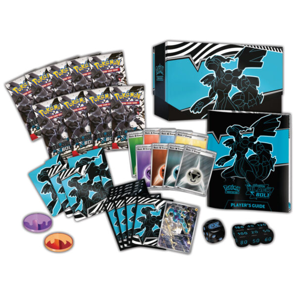 PRE-ORDEN Pokémon TCG Scarlet & Violet 10.5 - Black Bolt & White Flare - Black Bolt Elite Trainer Box - ENGLISH