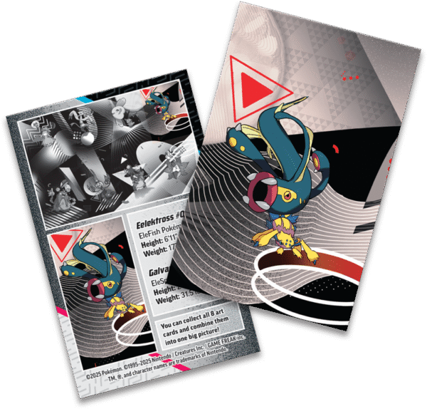 PRE-ORDEN Pokémon TCG Scarlet & Violet 10.5 - Black Bolt & White Flare - Mini Tin - Unova - Eelektross & Galvantula - ENGLISH