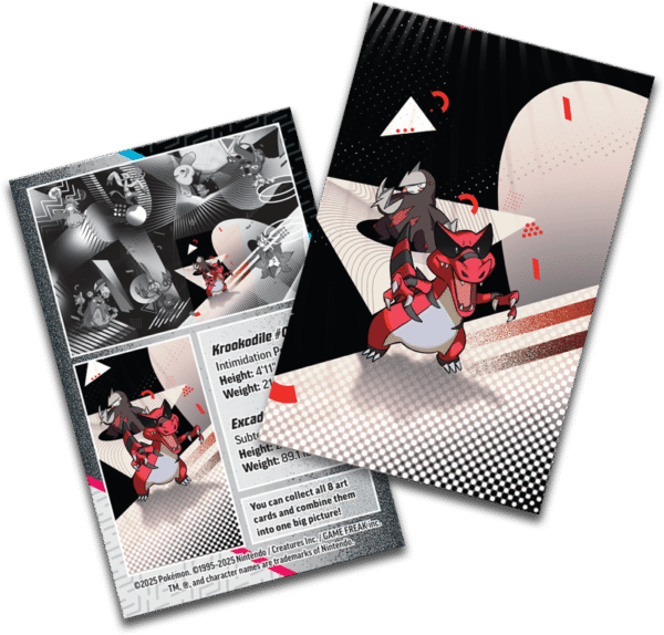 PRE-ORDEN Pokémon TCG Scarlet & Violet 10.5 - Black Bolt & White Flare - Mini Tin - Unova - Krookodile & Excadrill - ENGLISH