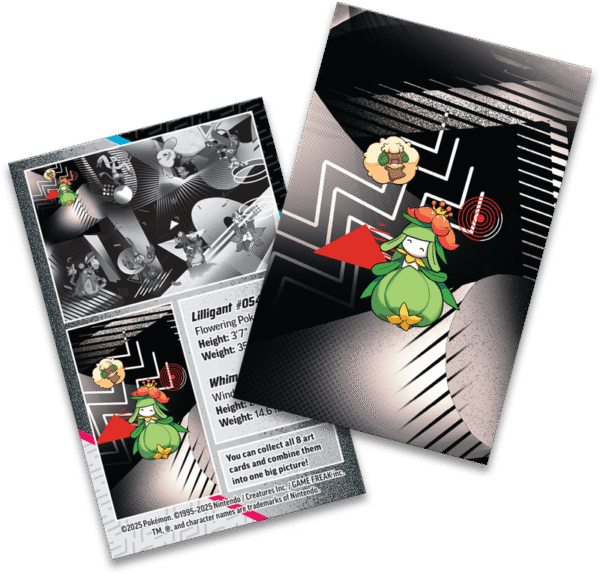 PRE-ORDEN Pokémon TCG Scarlet & Violet 10.5 - Black Bolt & White Flare - Mini Tin - Unova - Lilligant & Whimsicott - ENGLISH
