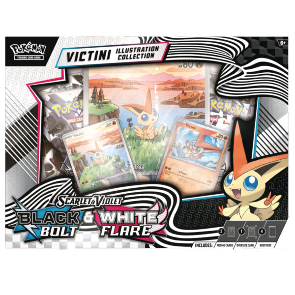 PRE-ORDEN Pokémon TCG Scarlet & Violet 10.5 - Black Bolt & White Flare - Unova Victini Illustration Collection - ENGLISH