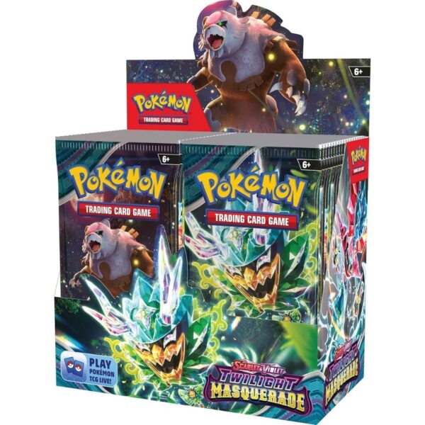 Pokemon TCG Scarlet & Violet 6 Twilight Masquerade Booster Box (36 Packs) - español