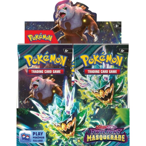 Pokemon TCG Scarlet & Violet 6 Twilight Masquerade Booster Box (36 Packs) - español