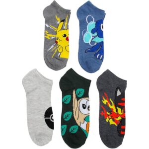 Pokemon medias Adulto (unisex) hombre y mujer - 5 pares de medias - socks