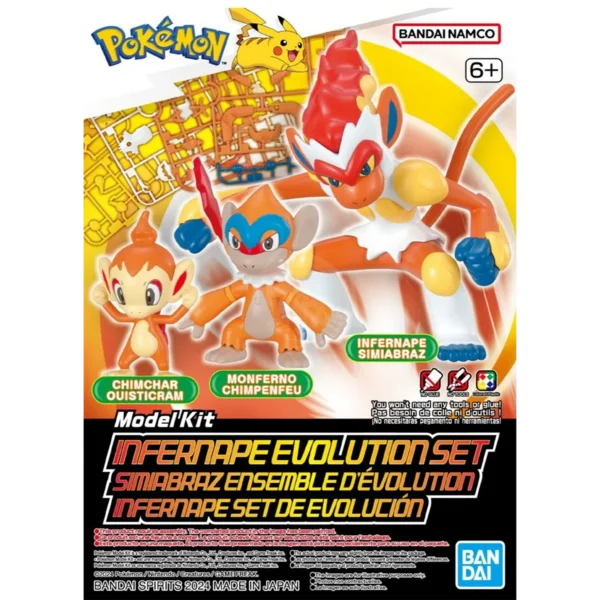 RESERVA Pokémon Plastic Model Kit Plamo - Bandai 07 Infernape set evolutivo