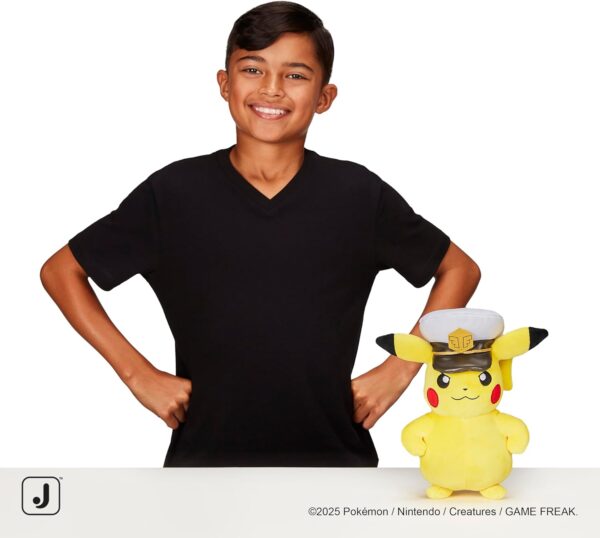 Peluche Pokemon Captain Pikachu Plush - 8-Inch