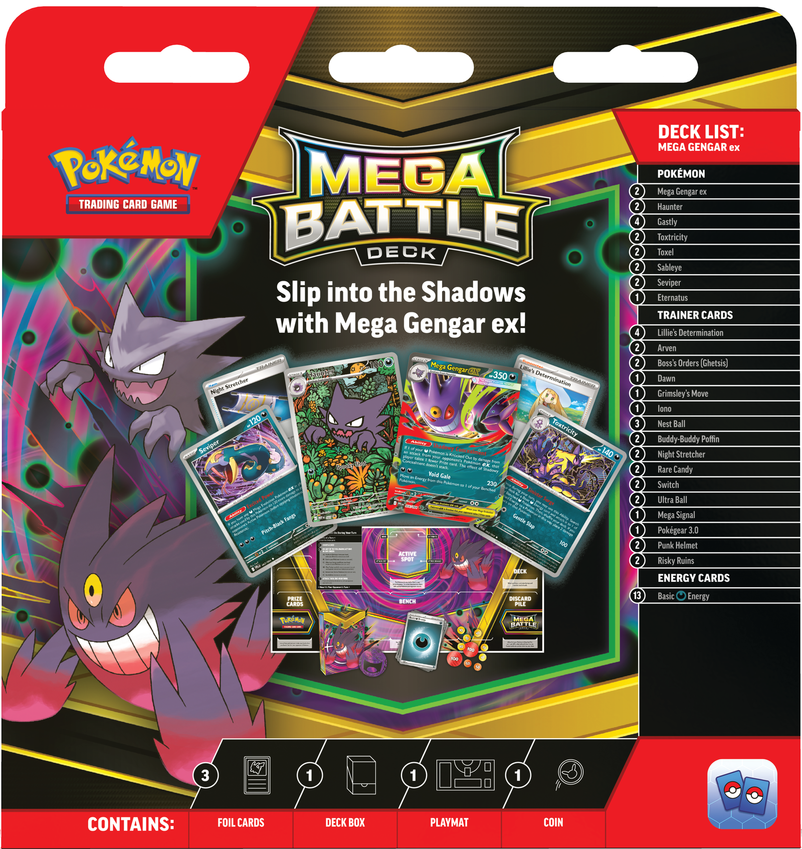 Pokémon TCG Mega Battle Deck Mega Gengar ex en ingles