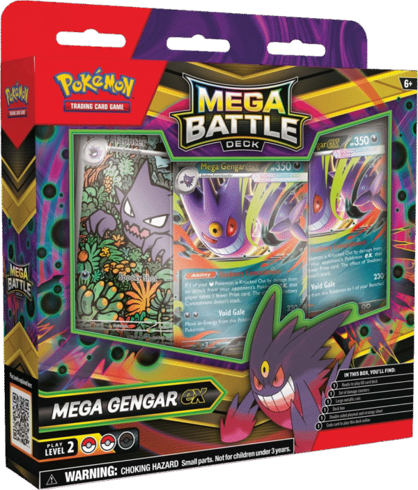 Pokémon TCG Mega Battle Deck Mega Gengar ex en ingles