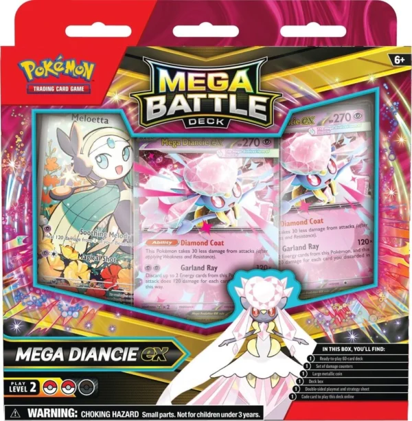 Pokémon TCG Mega Battle Deck Mega Diancie ex en ingles