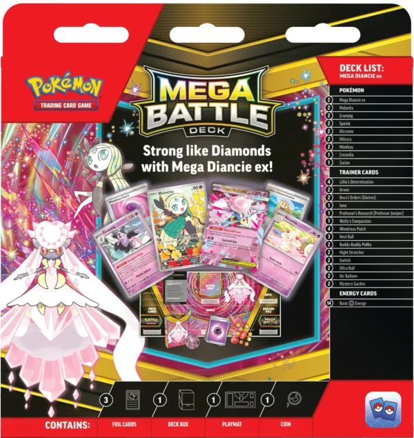 Pokémon TCG Mega Battle Deck Mega Diancie ex en ingles