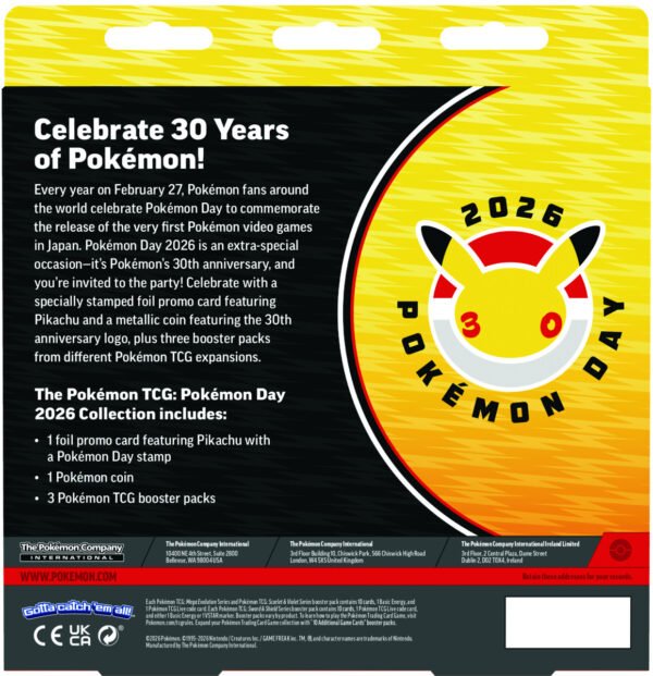 Pokémon TCG Pokémon Day 2026 Collection - ingles