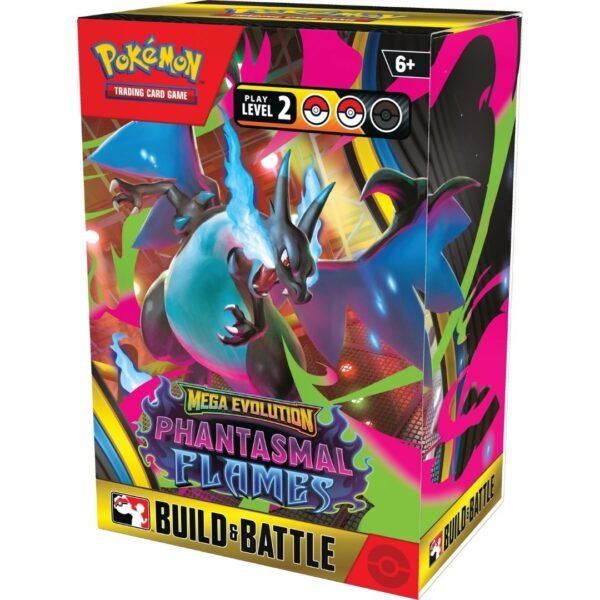 Pokémon TCG Mega Evolution 2 Phantasmal Flames Build and Battle box Ingles