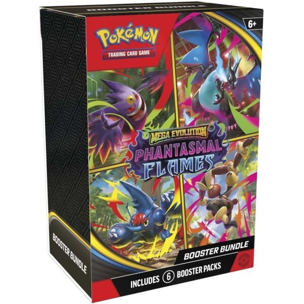 Sobre Pokémon TCG Mega Evolution 2 Phantasmal Flames Booster Bundle (6 Packs) ENGLISH