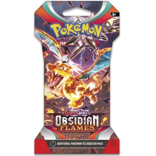 Pokémon TCG Scarlet & Violet 3 Obsidian Flames Booster Pack 1 Sobre (10 cartas español)