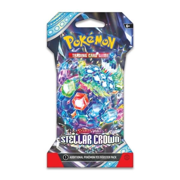 Pokemon TCG Scarlet & Violet 7 Stellar Crown Booster Pack 1 Sobre (10 cartas español)