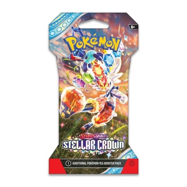 Pokemon TCG Scarlet & Violet 7 Stellar Crown Booster Pack 1 Sobre (10 cartas español)