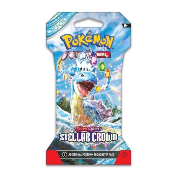 Pokemon TCG Scarlet & Violet 7 Stellar Crown Booster Pack 1 Sobre (10 cartas español)