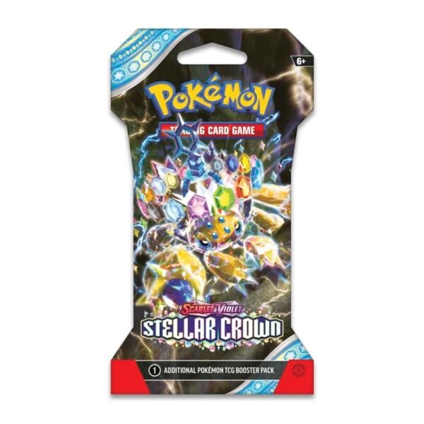 Pokemon TCG Scarlet & Violet 7 Stellar Crown Booster Pack 1 Sobre (10 cartas español)