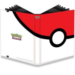 Album Pokemon Pro, 9 bolsillos, Pokeball, con goma, almacena 360 cartas