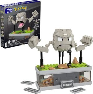 Mega Pokémon tipo lego Geodude 355 Piezas, con Movimiento