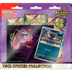 Mega Evolution 2.5 TCG Pokémon Ascended Heroes Tech Sticker Collection Gengar Gastly en Ingles