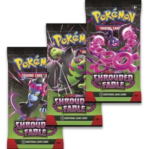 Pokemon TCG Scarlet and Violet 6.5 Shrouded Fable Blister 3 sobres español