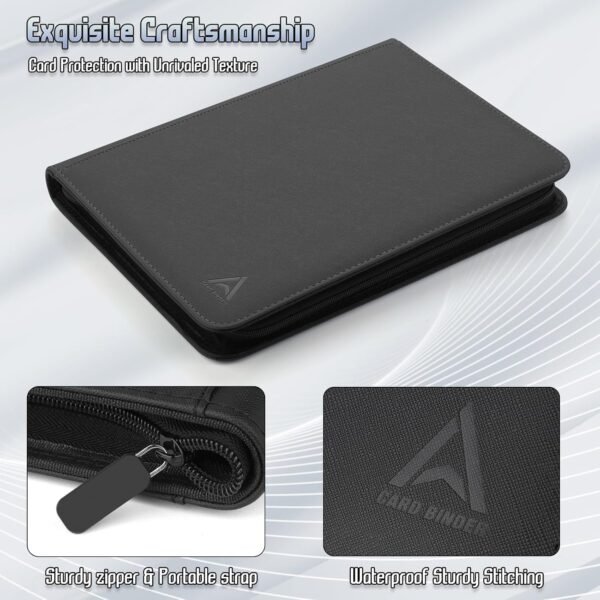 Album 9 Bolsillos hoja profecional Arkeiliy Card Binder 9 Pocket para 540 cartas