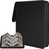 Carpeta con 3 anillos y cierre Negro Binder 9 Pocket para 900 cartas