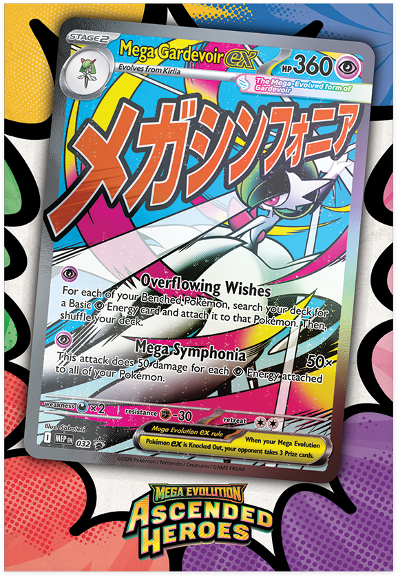 Pokémon TCG ME 2.5 - Ascended Heroes Premium Poster Collection Mega Gardevoir ex - Español