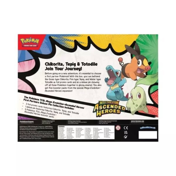 Pokémon TCG ME 2.5 Ascended Heroes First Partners Deluxe Pin Collection - Español