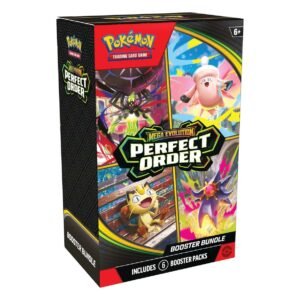 pokemon tcg perfect order booster bundle1 Sobre Pokémon Perfect Order TCG Mega Evolution 3 Booster Bundle ESPAÑOL