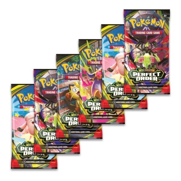 Sobre Pokémon Perfect Order TCG Mega Evolution 3 Booster Bundle ESPAÑOL