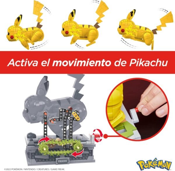 Tipo Lego Pokémon Pikachu 1092 Piezas, con Movimiento Mega