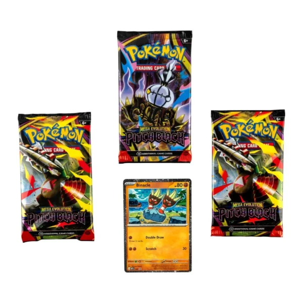 Pokémon TCG Mega Evolution-Pitch Black Blister 3 booster y promo (Español)