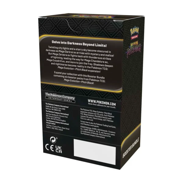 Pokémon TCG: Mega Evolution-Pitch Black Booster Bundle 6 Packs (Español)