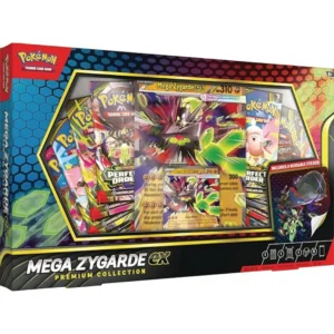 Pokemon TCG: Mega Zygarde ex colección Premium con 8 paquetes de refuerzo
