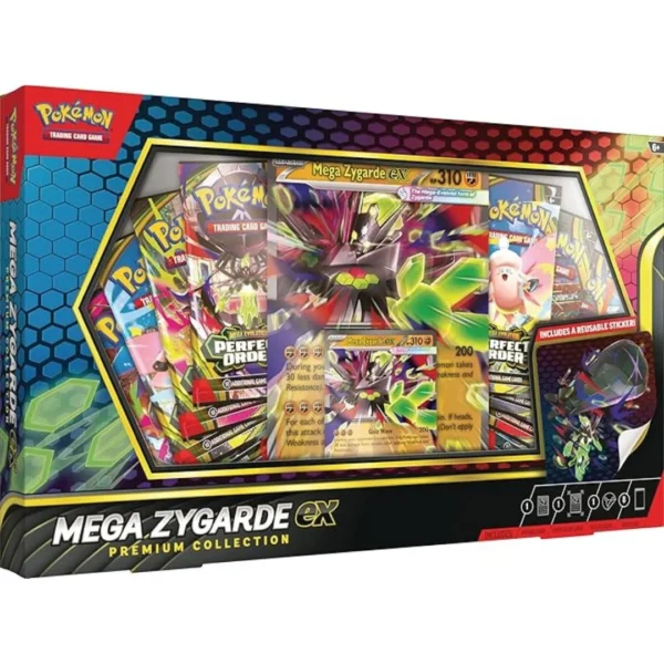 Pokemon TCG: Mega Zygarde ex colección Premium con 8 paquetes de refuerzo