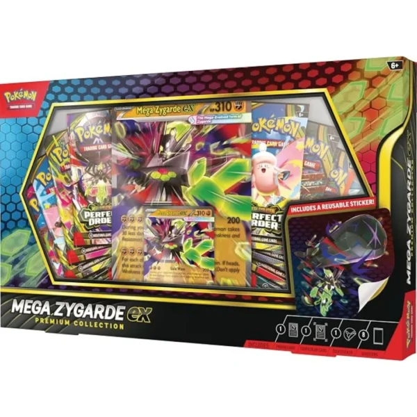 Pokemon TCG: Mega Zygarde ex colección Premium con 8 paquetes de refuerzo